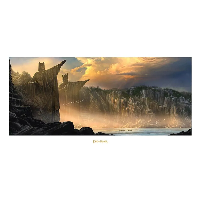 Original Lord of the Rings: The Argonath - Pillars of the Kings Art Print (59cm x 30cm)