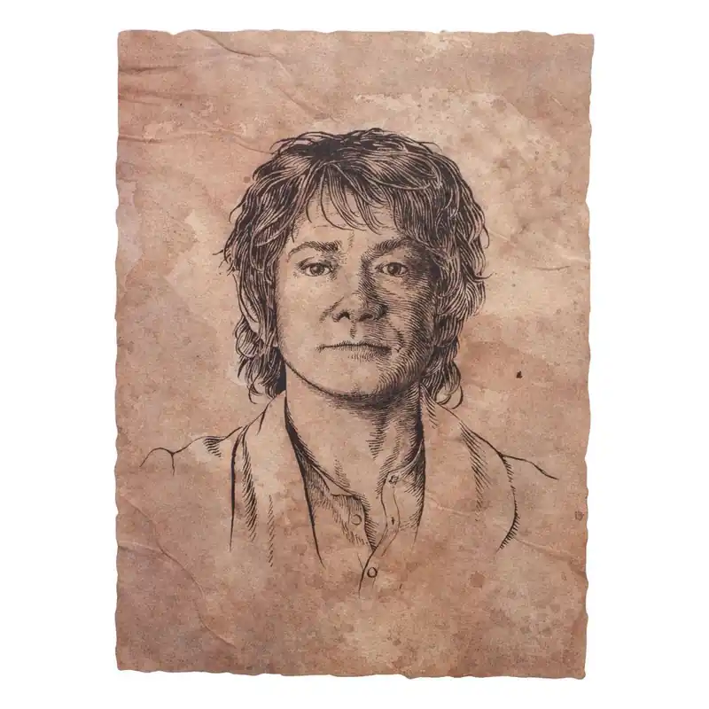 The Hobbit: Portrait of Bilbo Baggins Art Print (21x28cm) Haute Qualité