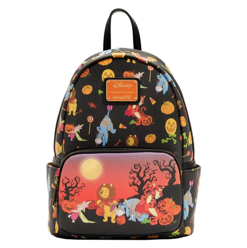 Vente Directe Loungefly: Disney Winnie The Pooh Halloween Group Mini Backpack