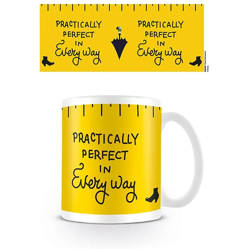 Achat Immédiat Mary Poppins: Practically Perfect White Ceramic Mug (11oz\\/315ml)