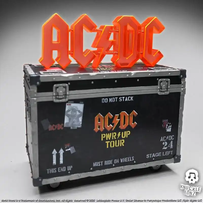 AC\\/DC: Rock Ikonz On Tour Statue PWR UP Tour Road Case Affaire À Saisir
