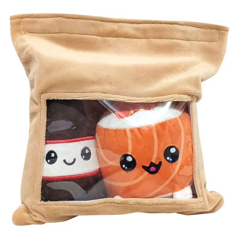 Yummis: Uramaki & Soya Together Plush Figures 2 Pack in Take Away Bag (21cm) Offre Spéciale