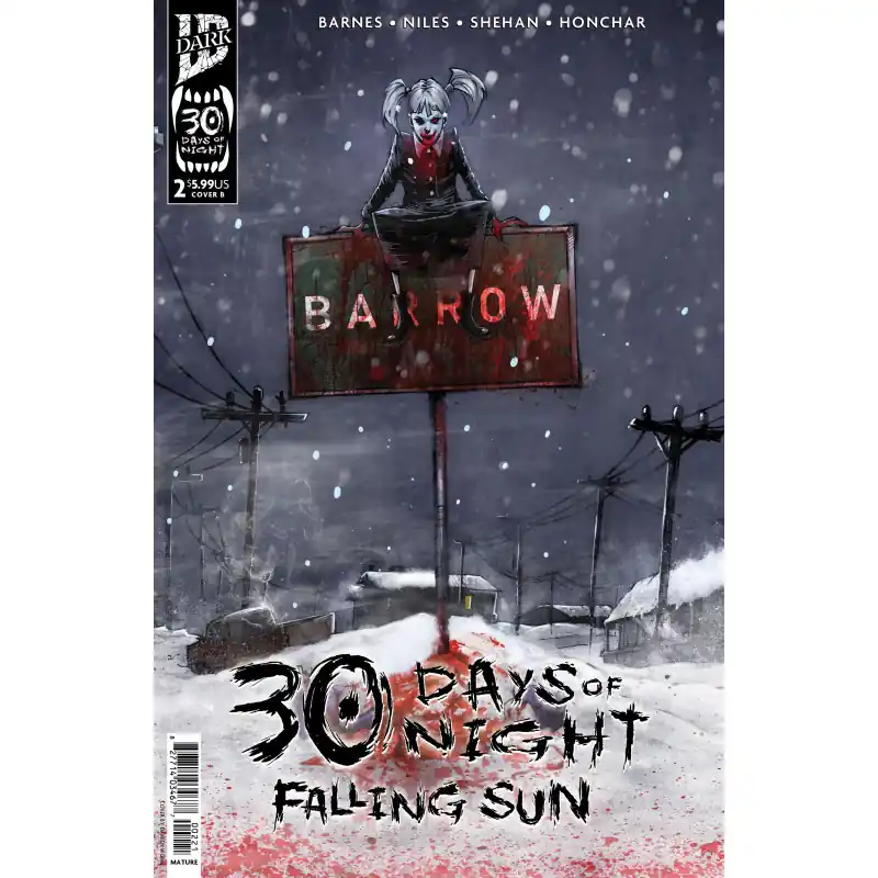 30 DAYS OF NIGHT: FALLING SUN 2 CVR B DAMIEN WORM VAR Populaire